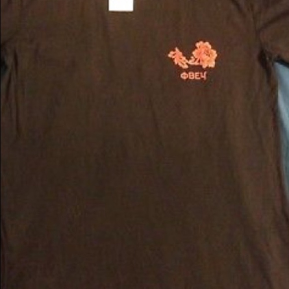 Obey Floral Black & Red Design